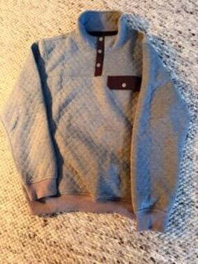 Dark Grey Quilted pullover